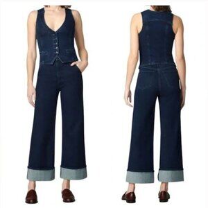 Joes Jeans The Trixie Wide Leg Cuffed Trousers inDont Worry - sz 30 NWT
